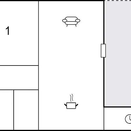 1 Bedroom Beautiful Home In Dagebuell Holiday home *
